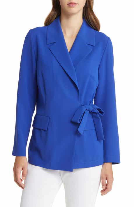 Misook Side Tie Blazer