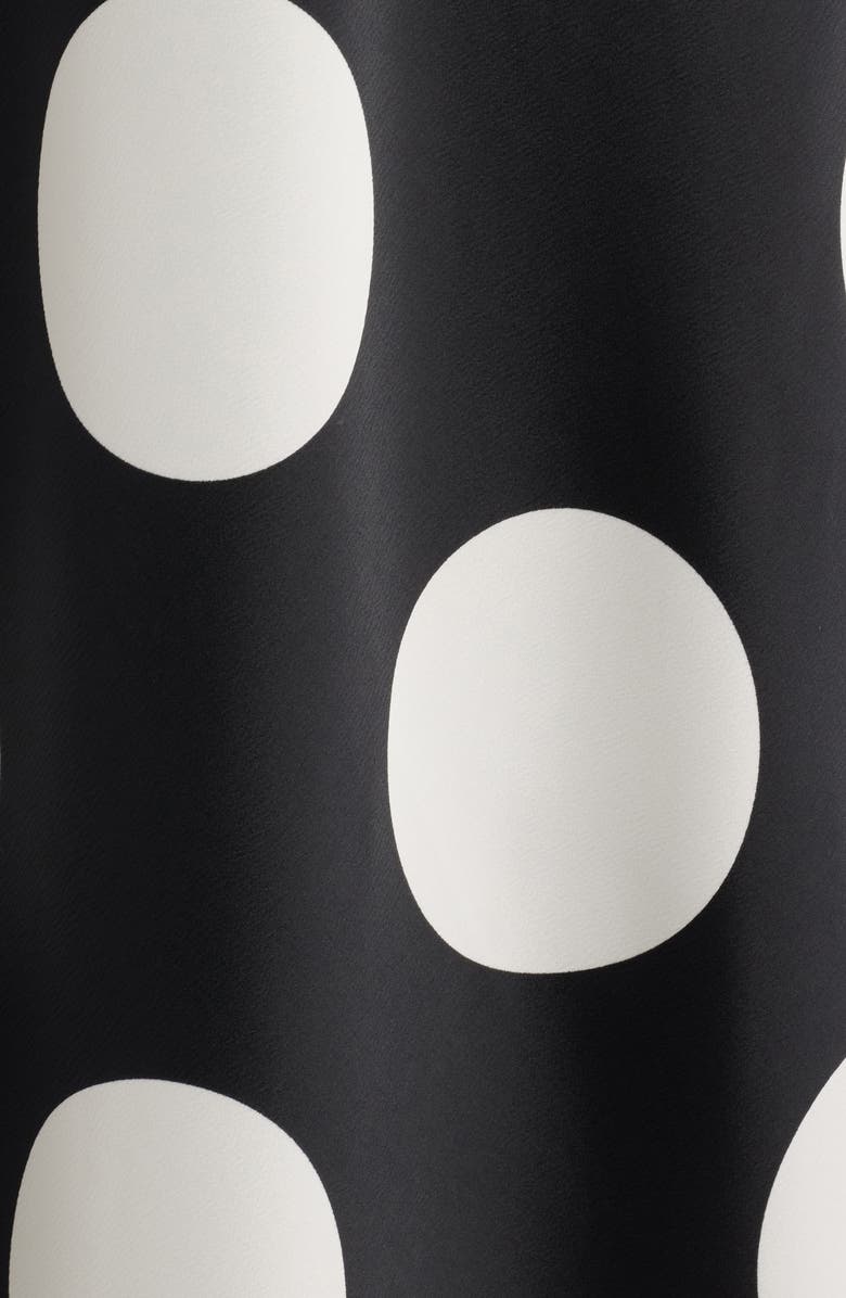 Anne Klein Polka Dot Satin Maxi Skirt, Alternate, color, 