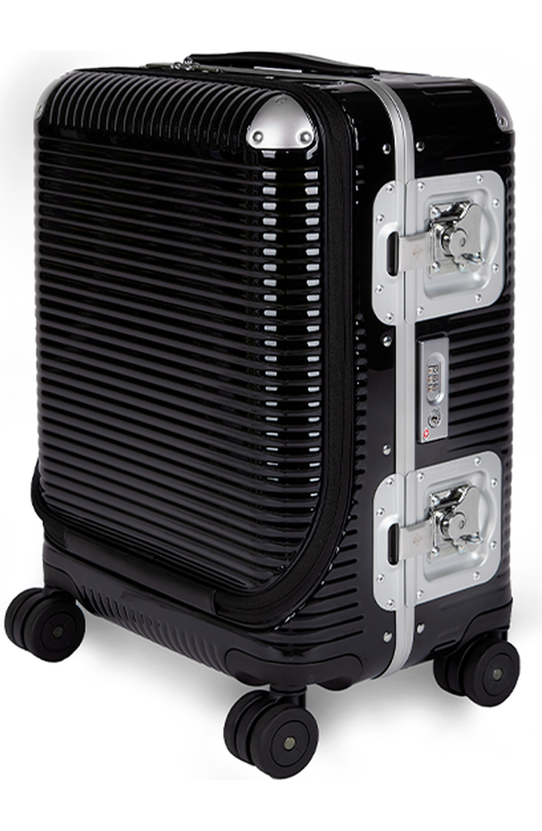 FPM - Fabbrica Pelletterie Milano - US Bank Light Spinner 53 Front Pocket Luggage, Main, color, Licorice Black