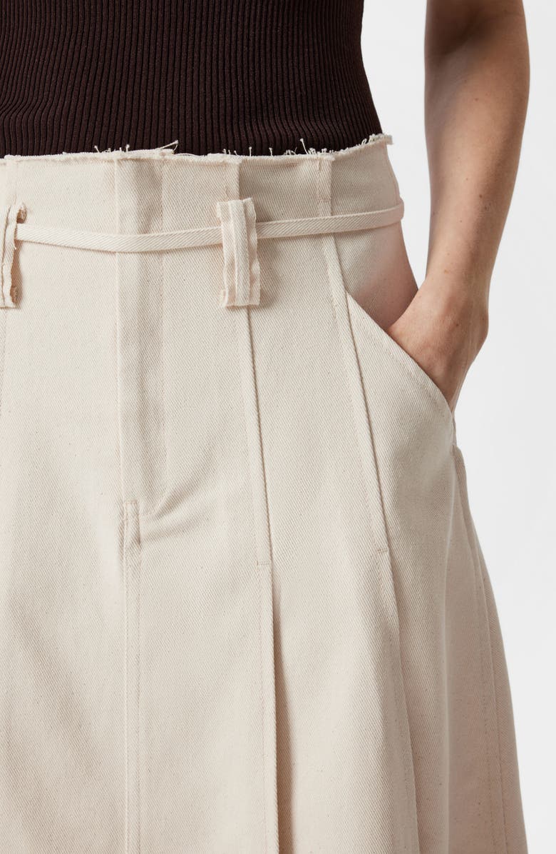 & Other Stories Paperbag Waist Cotton Skirt, Alternate, color,