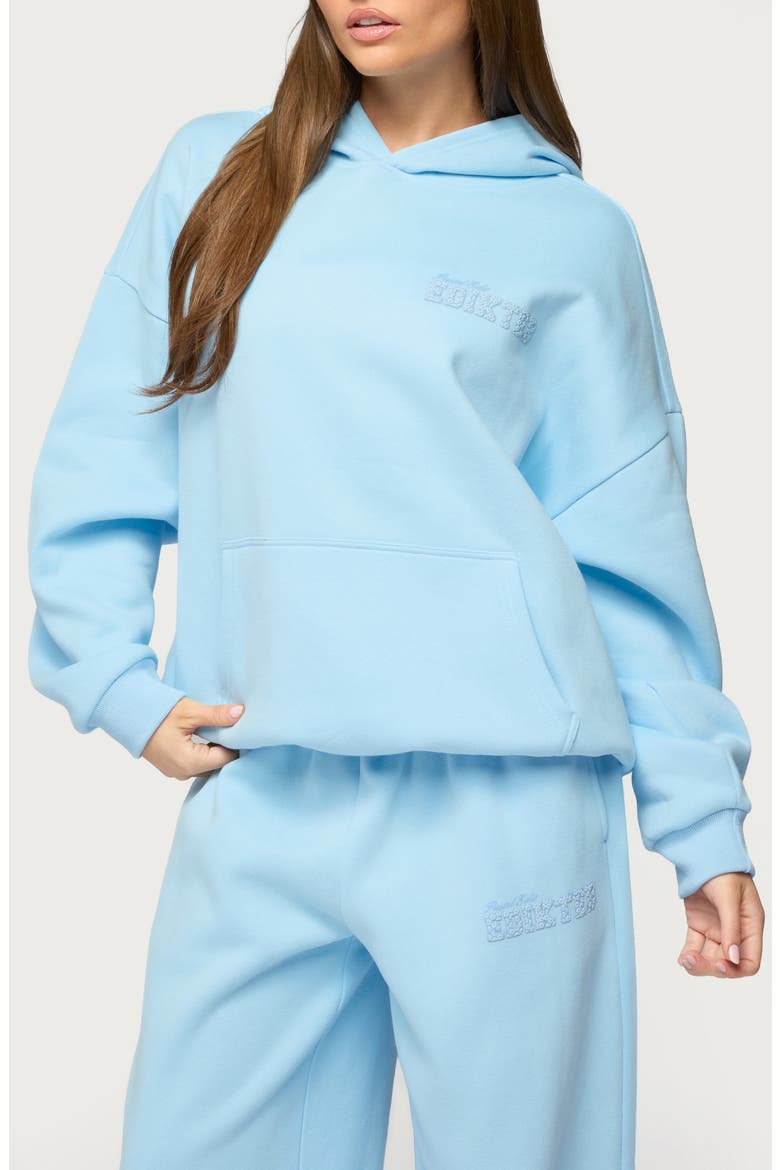 Pastel Oversize Hoodie, Main, color, LIGHT-BLUE