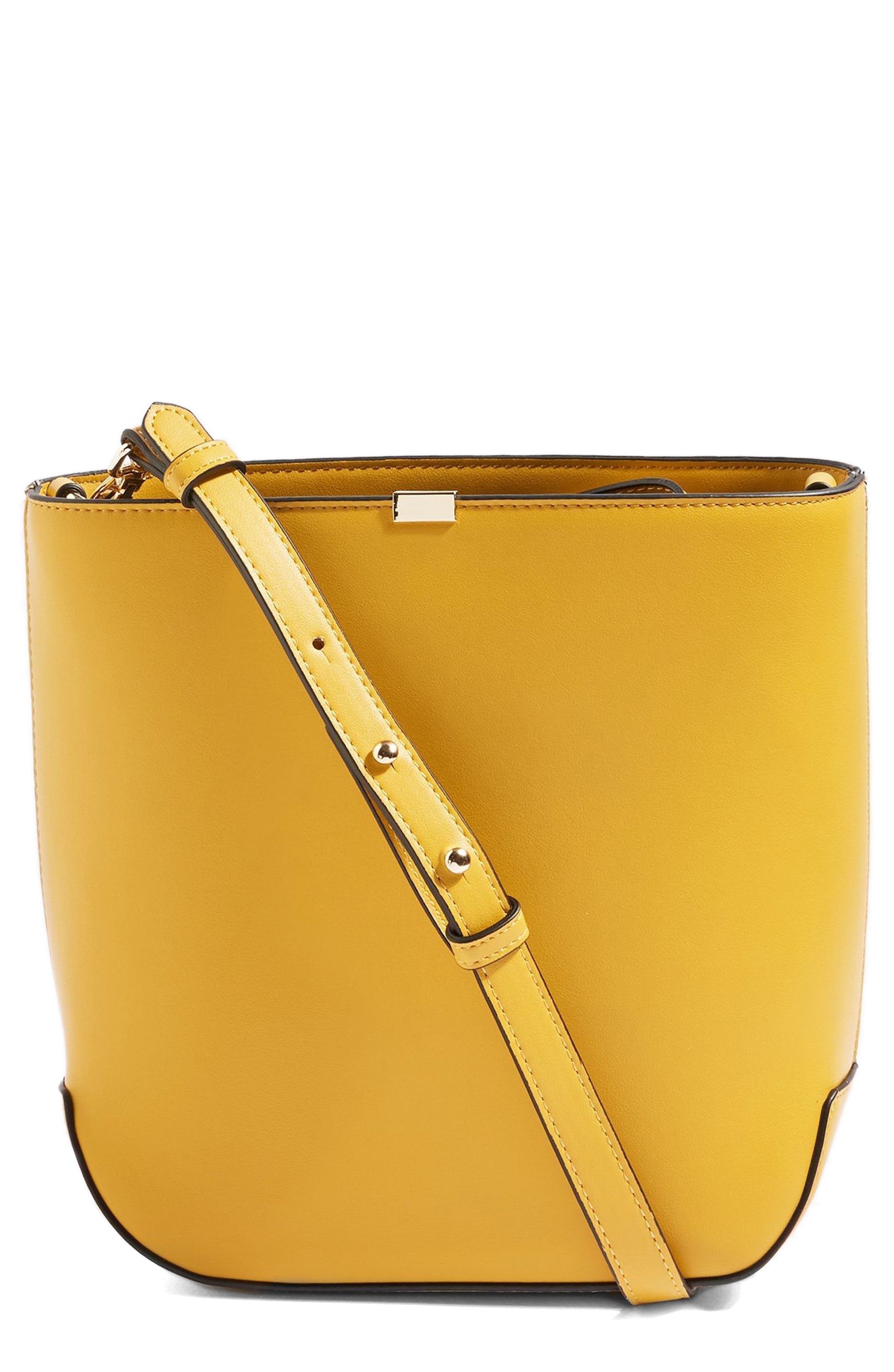 Romy Bucket Shoulder Handbag, Main, color, YELLOW MULTI