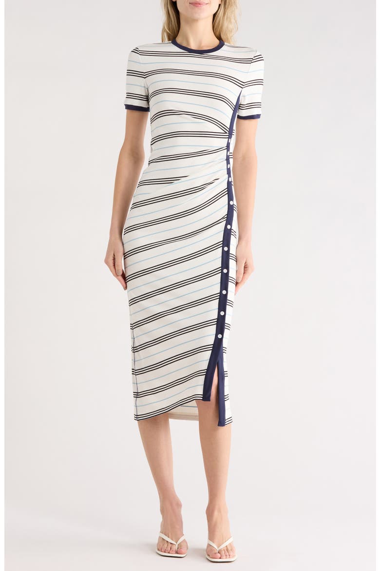Shanna Stripe Midi Dress, Main, color, WHITE MULTI STRIPE