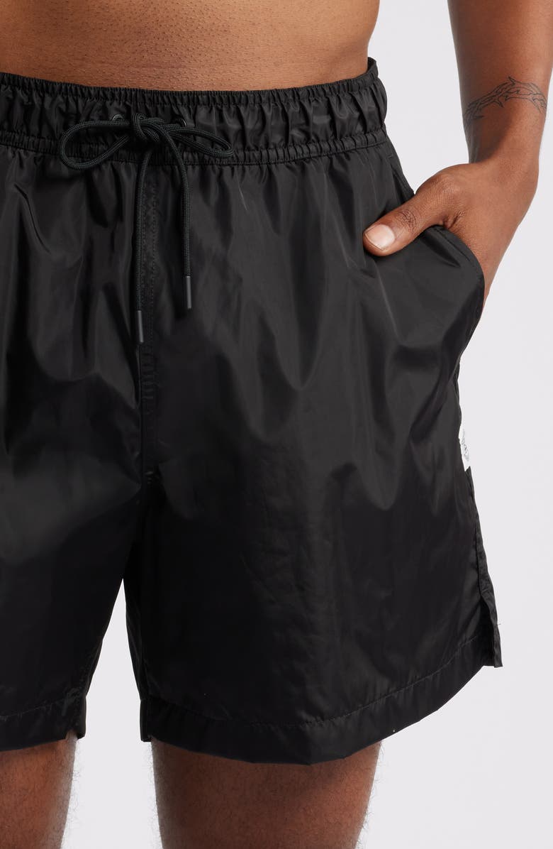 Reigning Champ Econyl Nylon Riptide 5-Inch Shorts, Alternate, color, Black