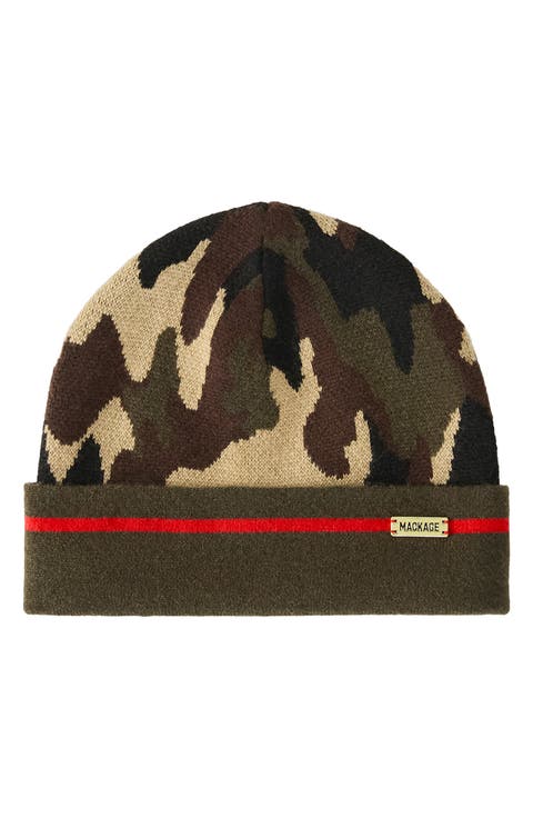 Kiko-Camo Merino Wool Blend Beanie