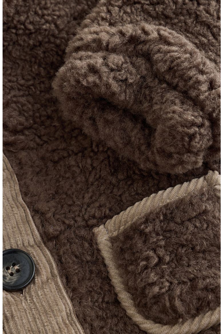 Kids' Borg Fleece Hooded Jacket, Alternate, color, BROWN