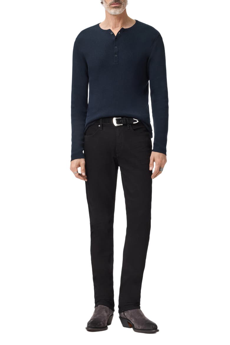 Javis Organic Cotton & Cashmere Rib Henley, Alternate, color, NAVY