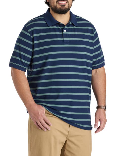 Big & Tall Medium Striped Polo Shirt