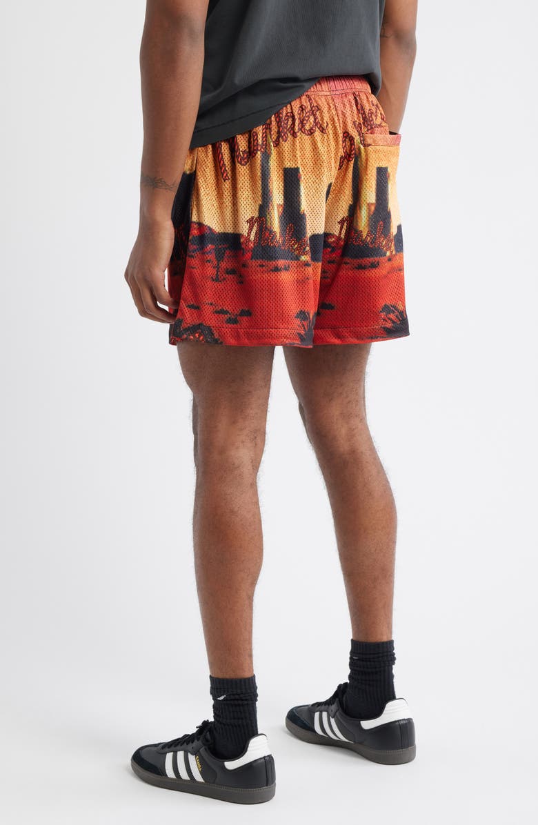 MARKET Desert League Mesh Shorts, Alternate, color, Multi Red