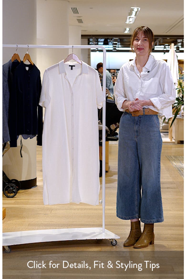 CLASSIC COLLAR C/L SHIRT DRESS W/ SHORT SLVS video