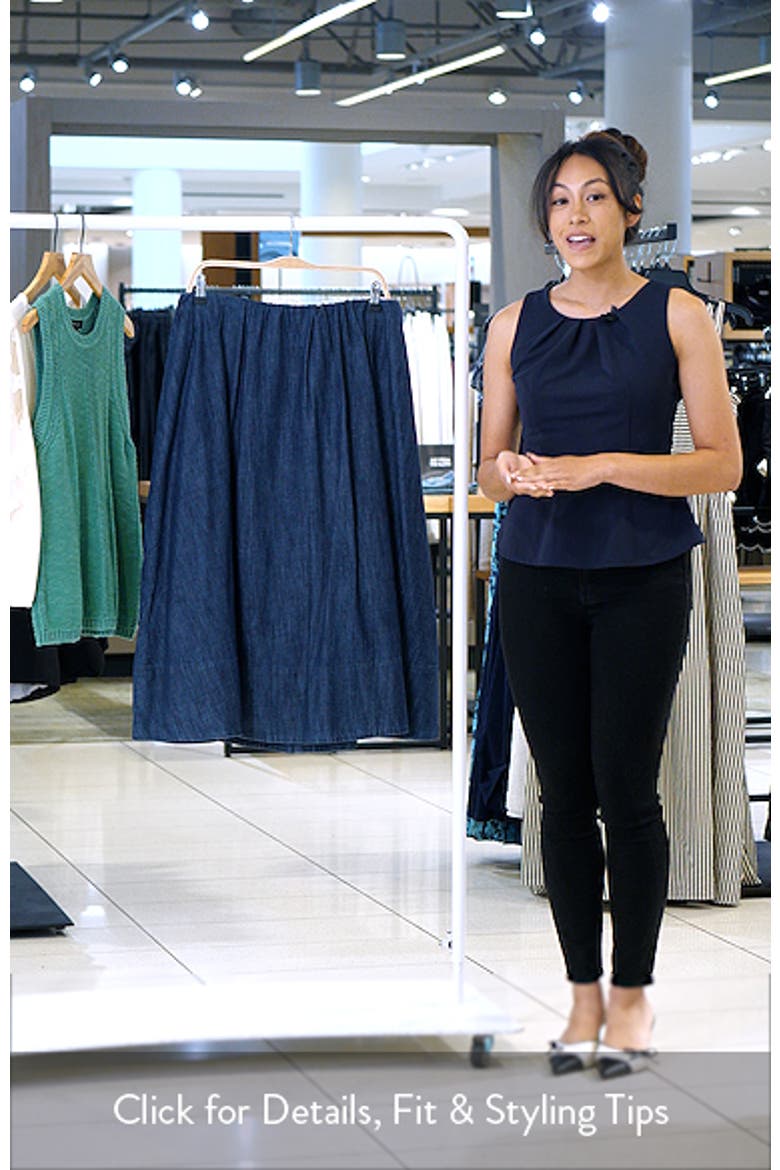 Denim Midi Skirt video