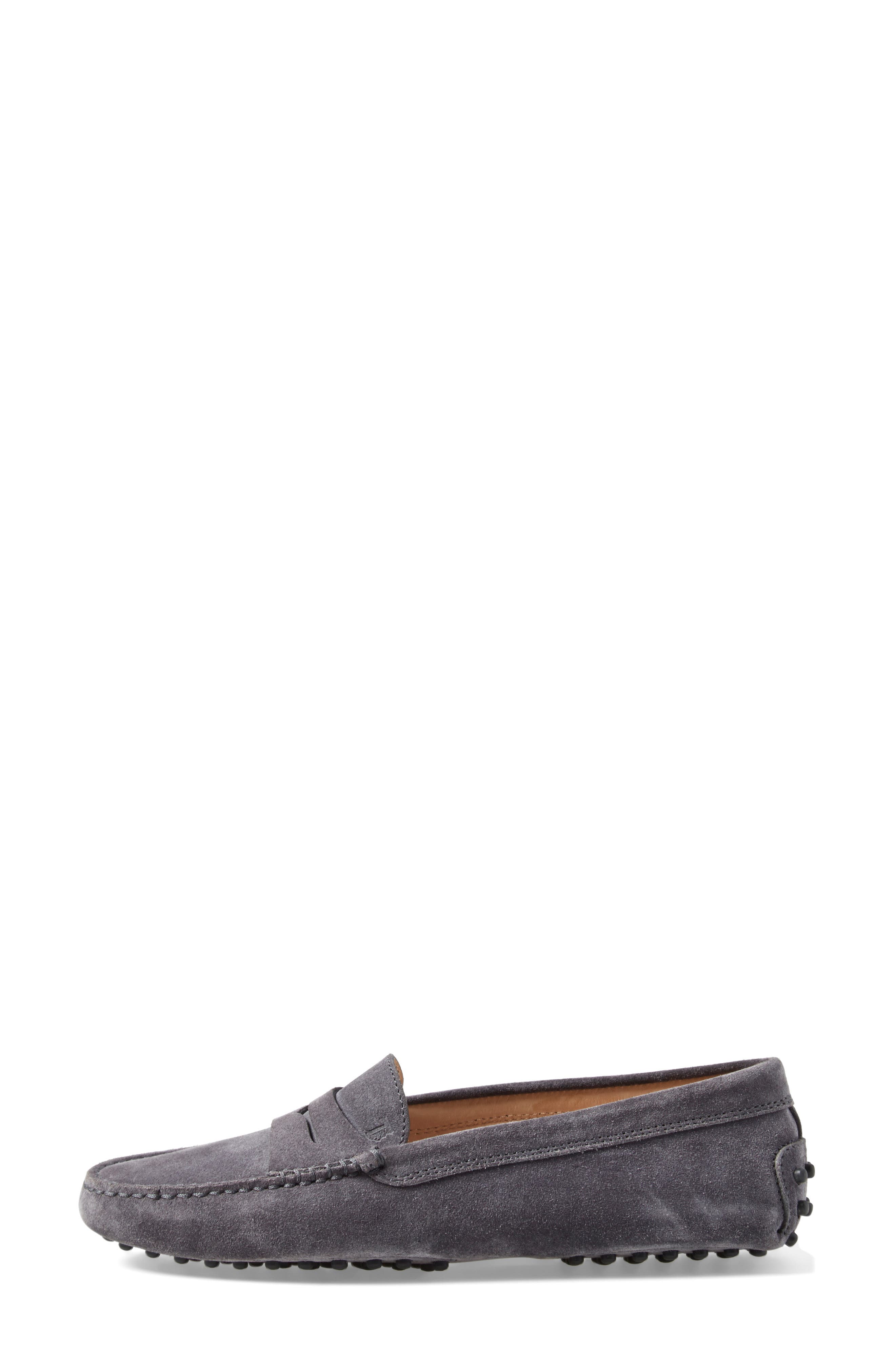 Gommini Driving Shoe, Alternate, color, GREY SUEDE