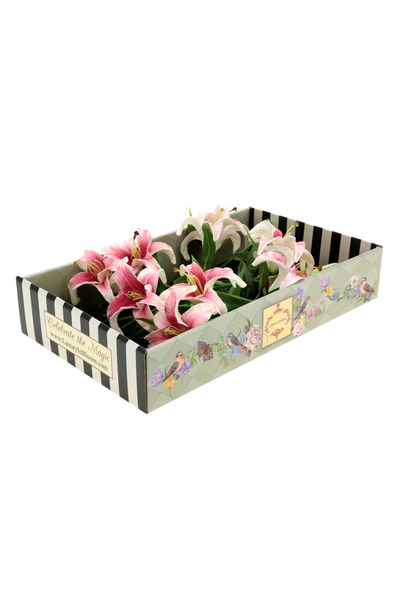 Majestic Lily Natural Touch, Box of 6, Main, color, Magenta