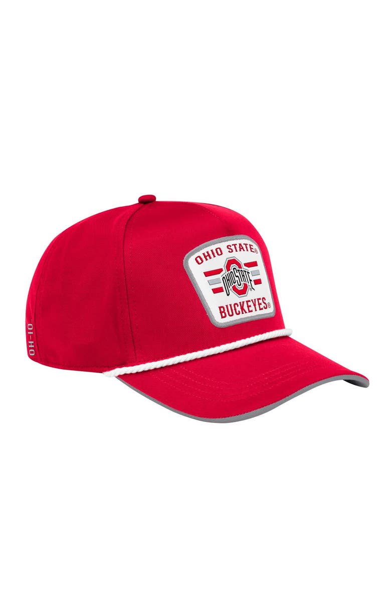 COLOSSEUM Men's Colosseum Scarlet Ohio State Buckeyes Hits the Road Podium Adjustable Hat, Alternate, color, Scarlet