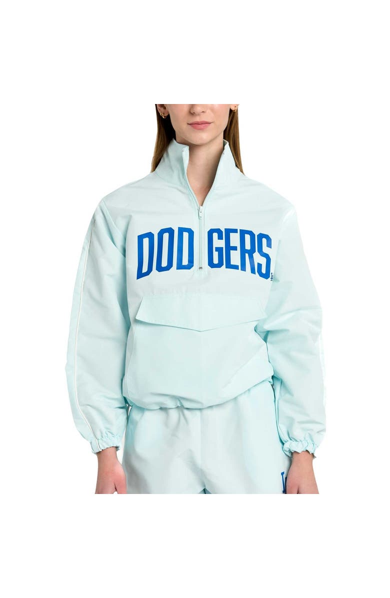 LUSSO Women's Lusso Light Blue Los Angeles Dodgers Parker Half-Zip Jacket, Alternate, color, Light Blue