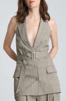Belted Halter Vest