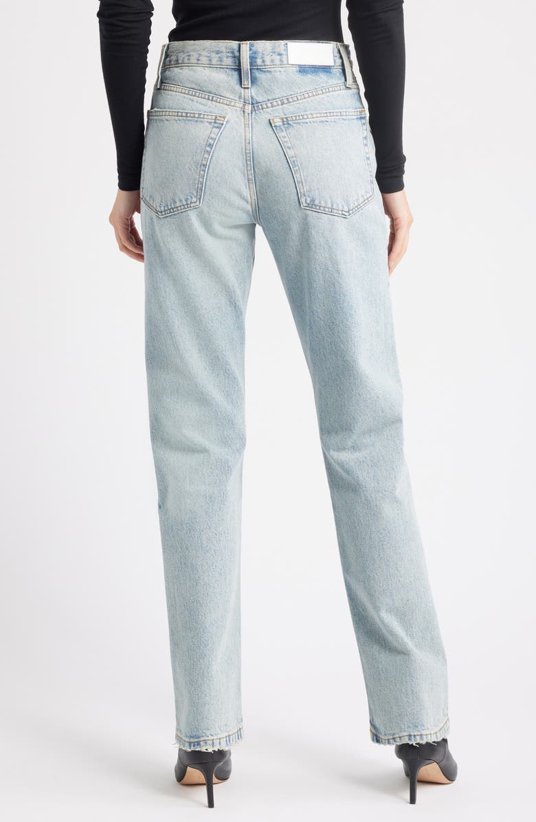 Re/Done Blondie Distressed Organic Cotton Jeans, Alternate, color, Ripped Tide