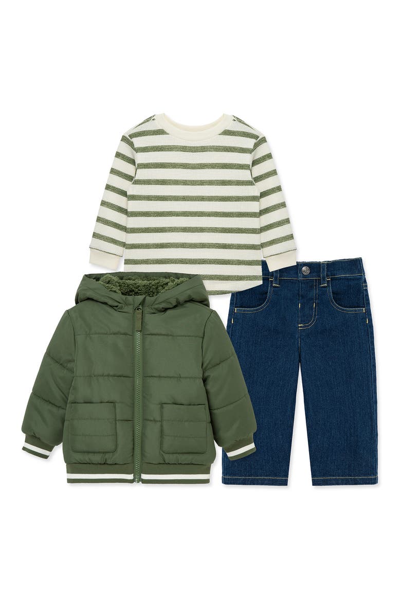 Olive 3-Piece Jacket Set, Main, color, GREEN