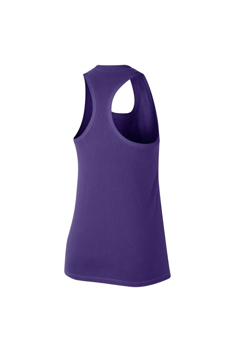 Women's Nike Purple LSU Tigers Modern Circle Racerback Tank Top, Alternate, color, Purple