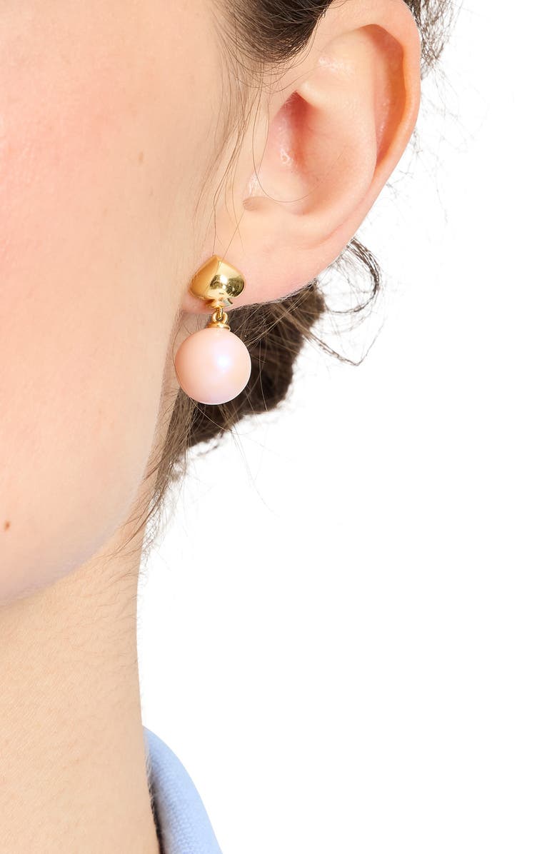 Kate Spade New York pearlie faux pearl drop earrings, Alternate, color, 
