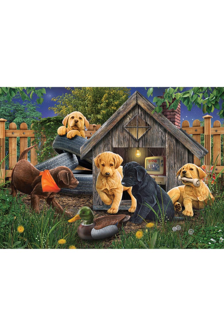 In The Doghouse 1000 Piece Puzzle, Alternate, color, Multicolored