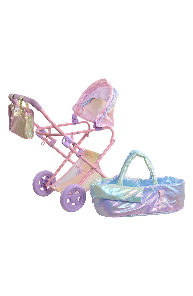 Teamson Kids Olivia's World Magical Dreamland Stroller, Alternate, color, Iridescent