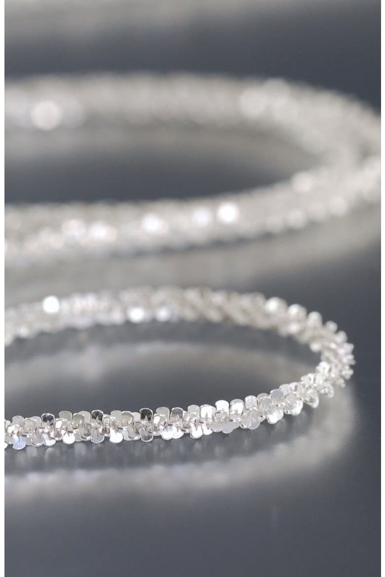 Sterling Silver Twisted Chain Necklace, Alternate, color, SILVER