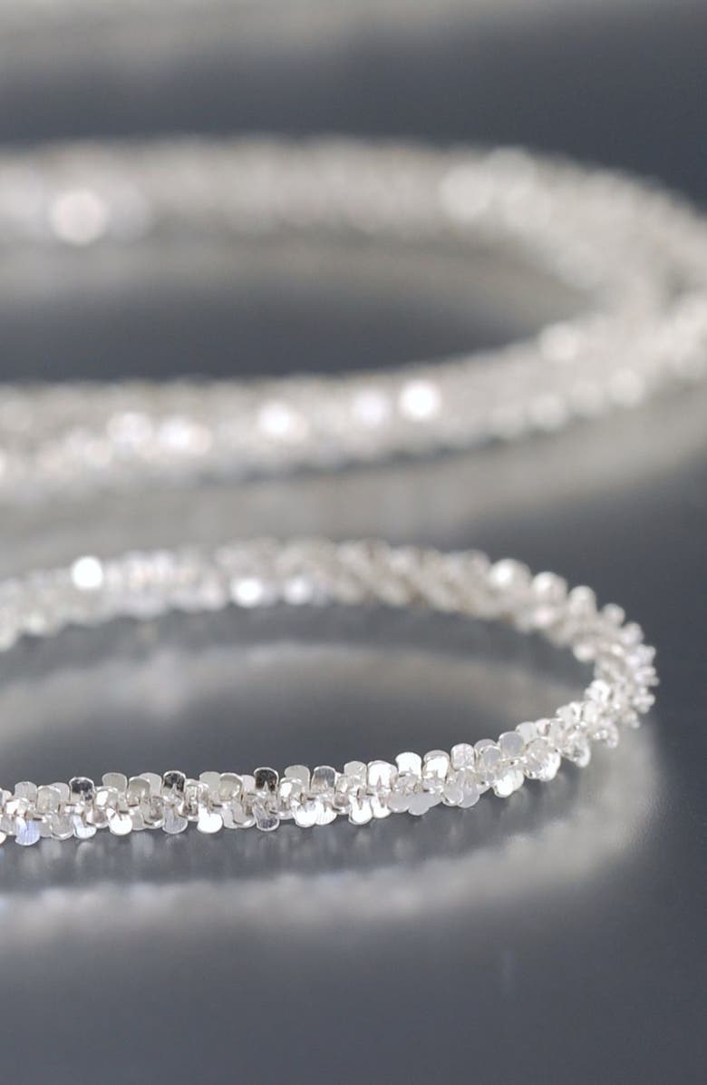 BEST SILVER Sterling Silver Twisted Chain Necklace, Alternate, color, Silver