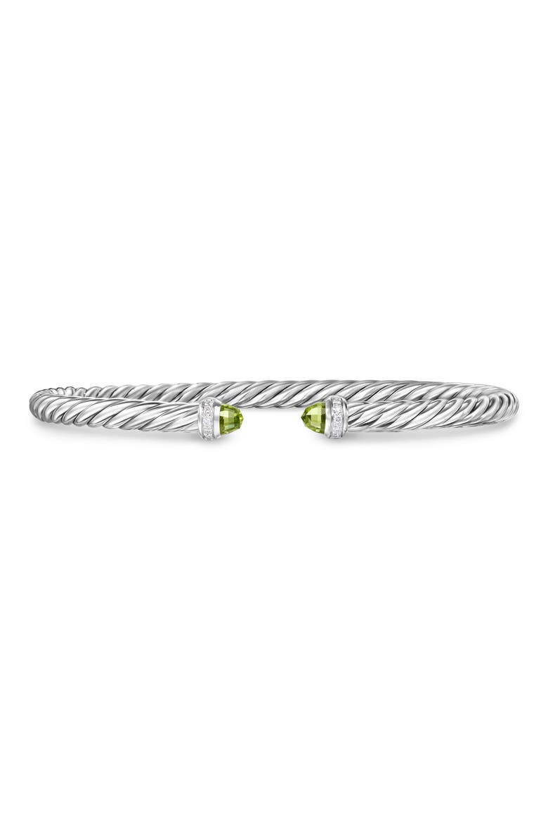 Classic Cablespira® Bracelet, 4mm, Main, color, PERIDOT