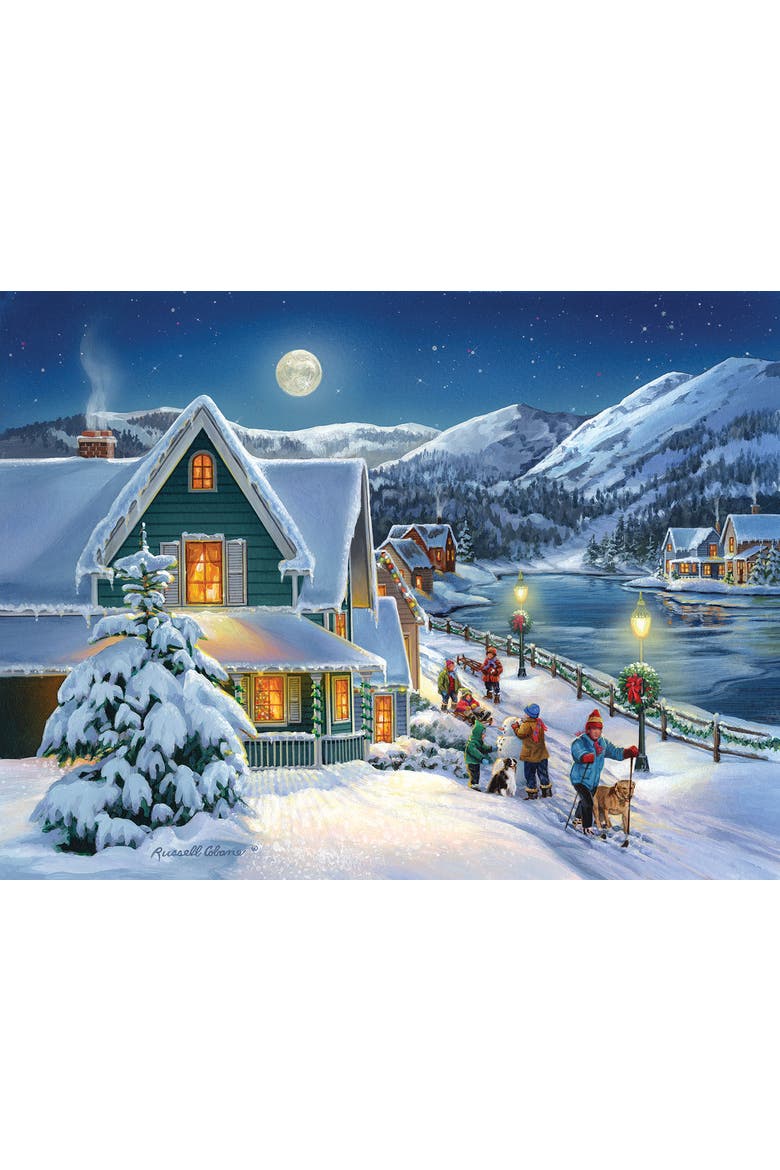 Snow Moon 300 piece Jigsaw Puzzle for Adults, Alternate, color, Multicolor