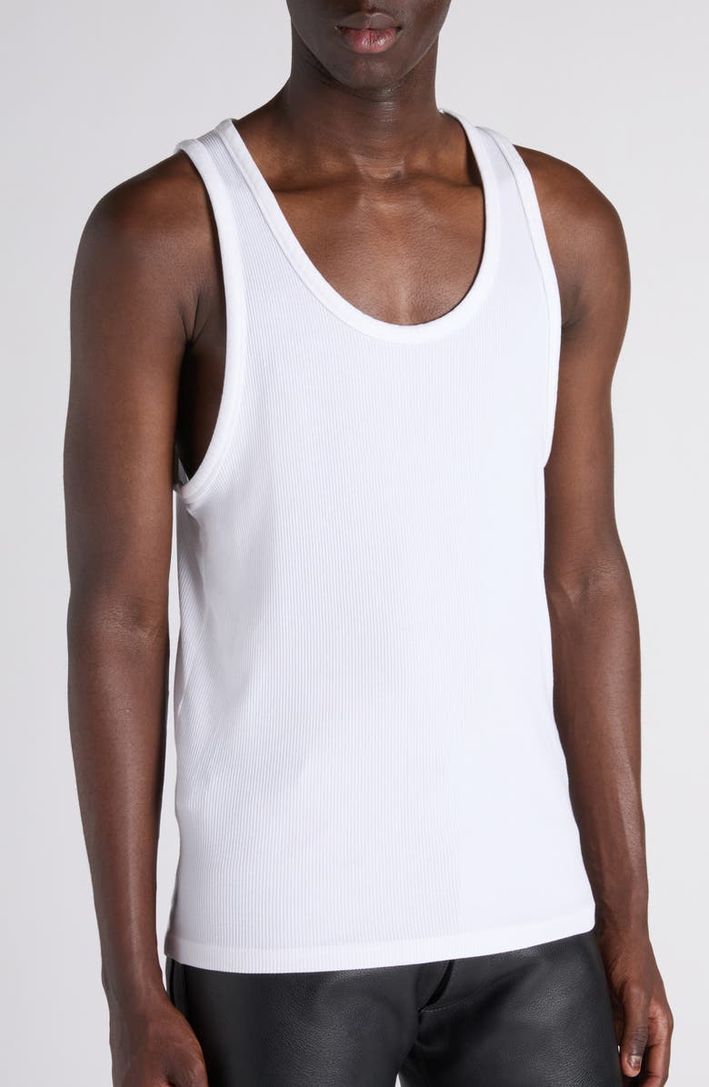 TOM FORD Soft Rib Tank, Alternate, color, Aw002 White