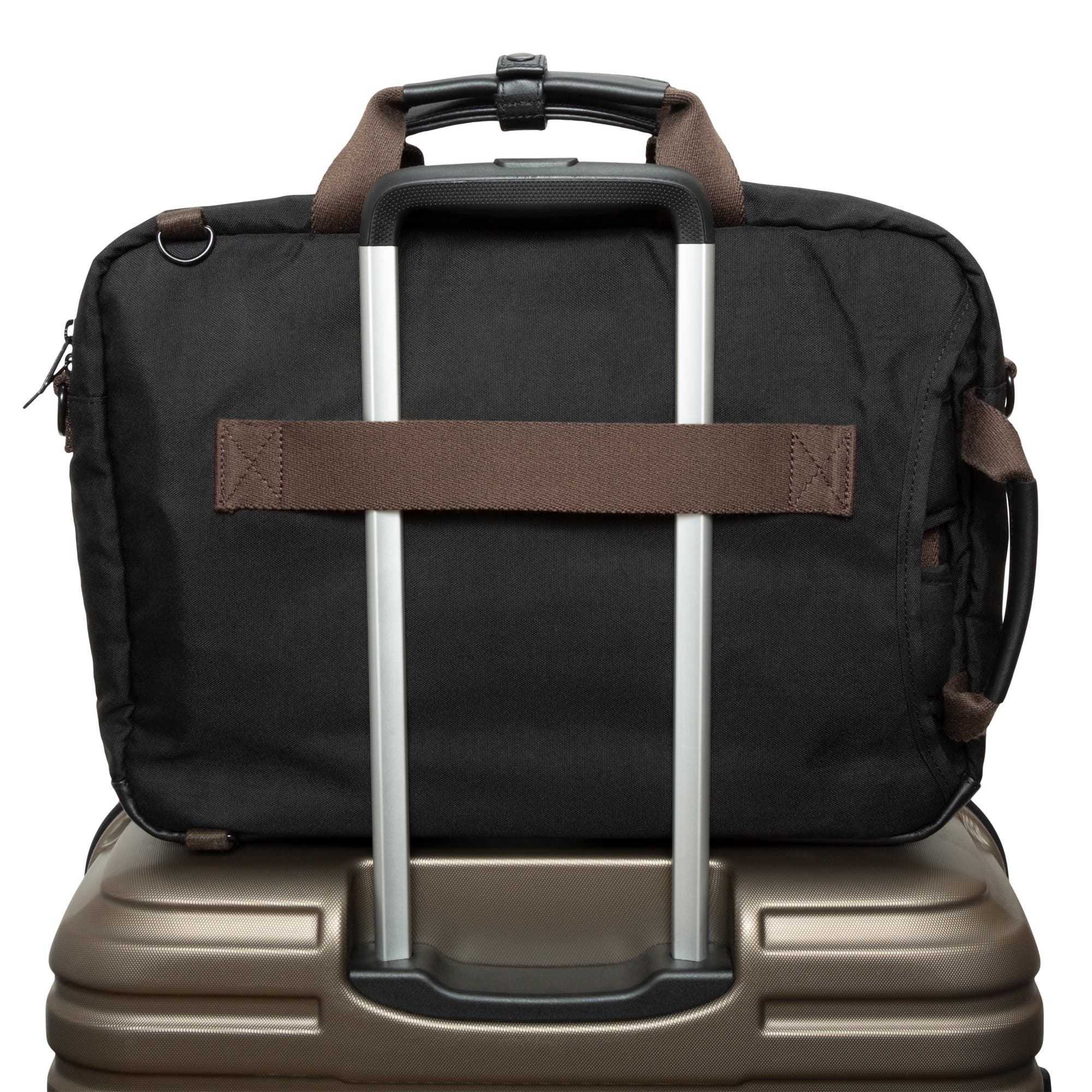 Token Waxed Nylon Saratoga Briefcase, Alternate, color, Black