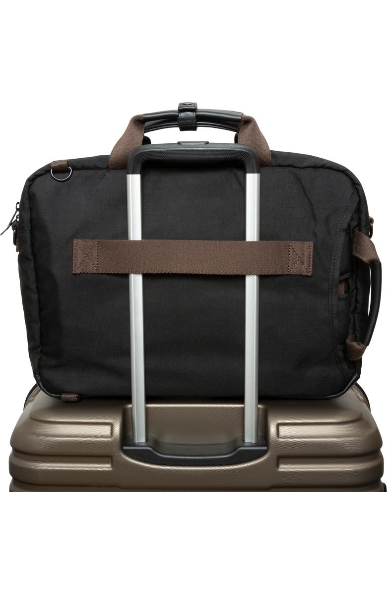 Token Waxed Nylon Saratoga Briefcase, Alternate, color, Black