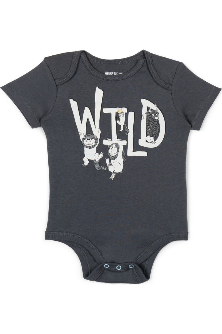 Where the Wild Things Are Max Birthday Bodysuit Pants and Hat Set, Alternate, color, Max Grey Yellow