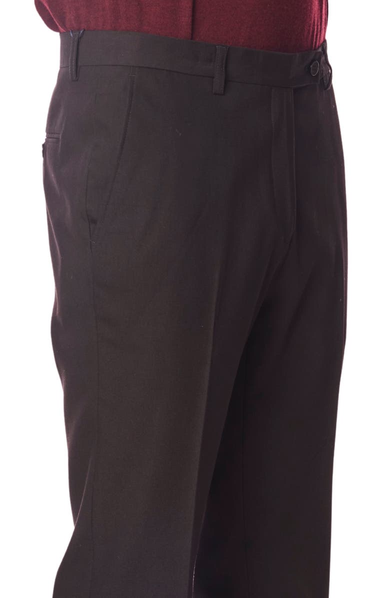 PAISLEY & GRAY Downing Slim Fit Flat Front Dress Pants, Alternate, color, Black Twill