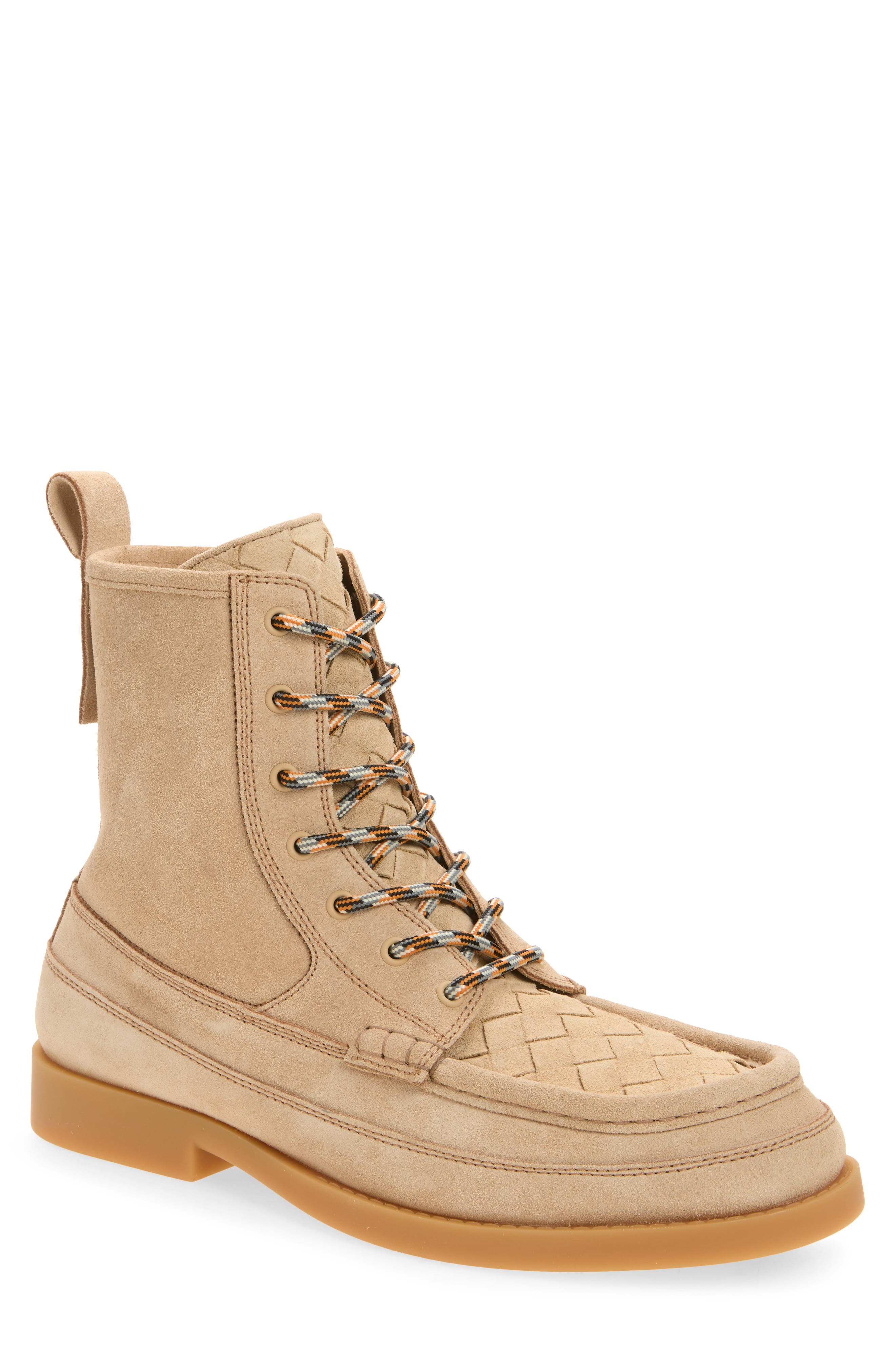 Pier Intrecciato Leather Ankle Boot, Main, color, 9677 SHORE