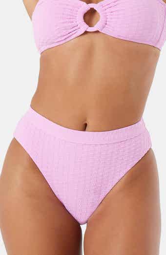 Roxy Haleiwa Banded High Waist Bikini Bottoms