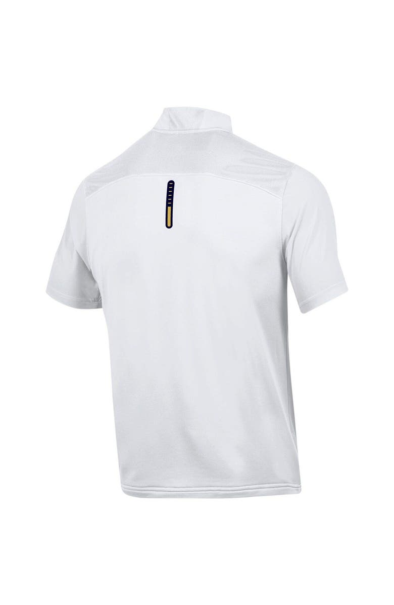 Under Armour Men's Under Armour White Notre Dame Fighting Irish Motivate Half-Zip Jacket, Alternate, color, 