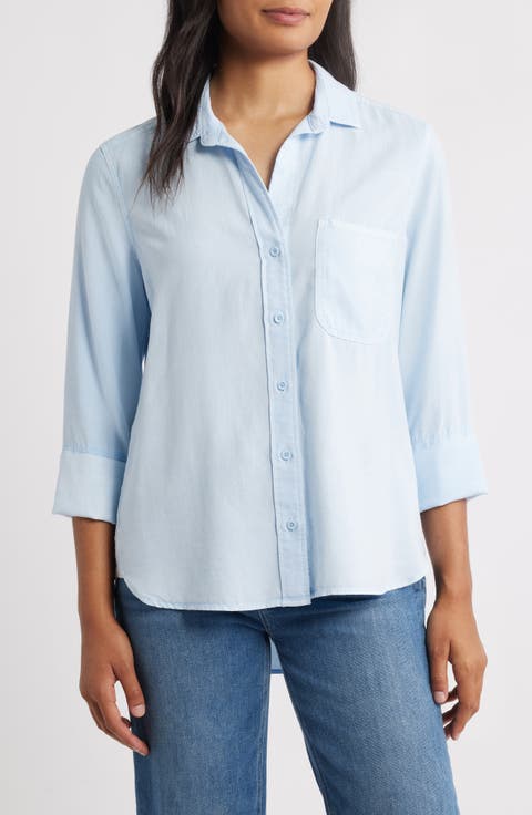 Shirttail Button-Up Shirt