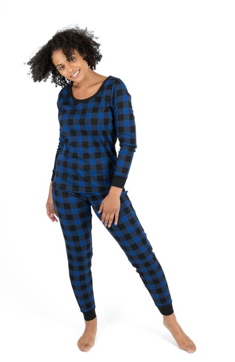 Women's Cotton Plaid Matching Family Holiday Pajamas
