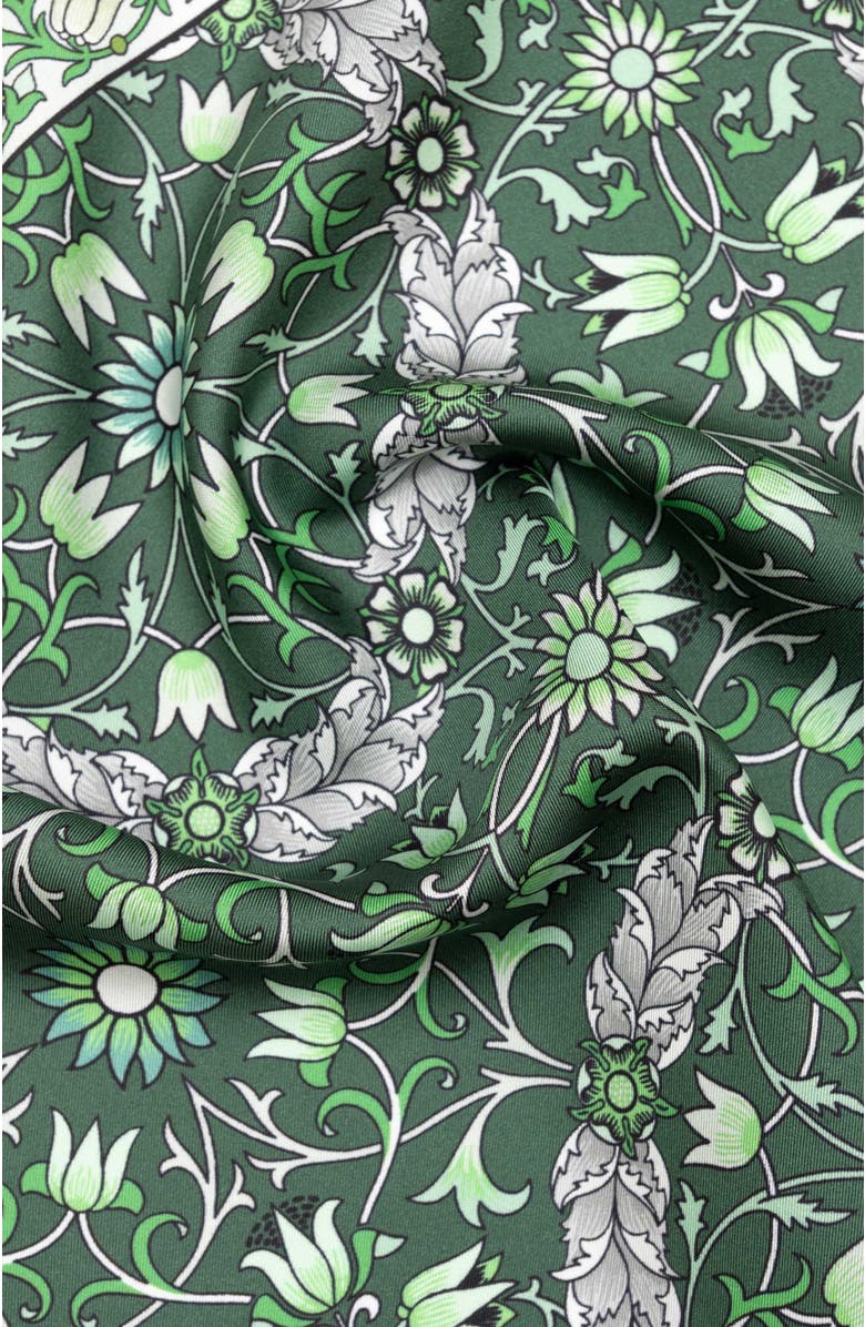 Elizabetta Itria - Silk Pocket Square for Men, Alternate, color, Green