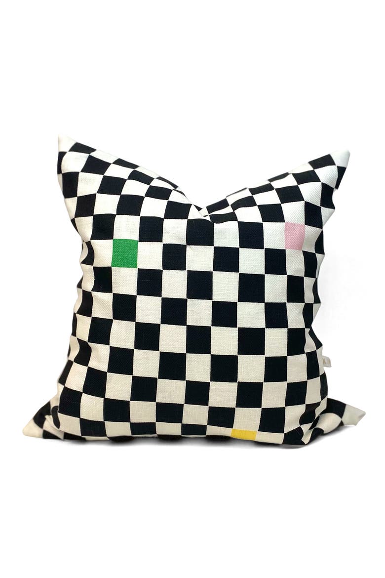 Fiona Cushion Cover, Alternate, color, BLACK