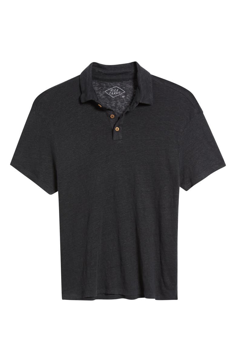 ALEX CRANE Linen Polo, Alternate, color, Night