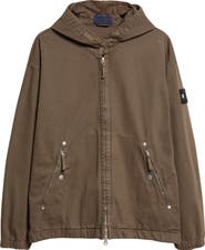 Stone Island Short Cotton Twill Parka