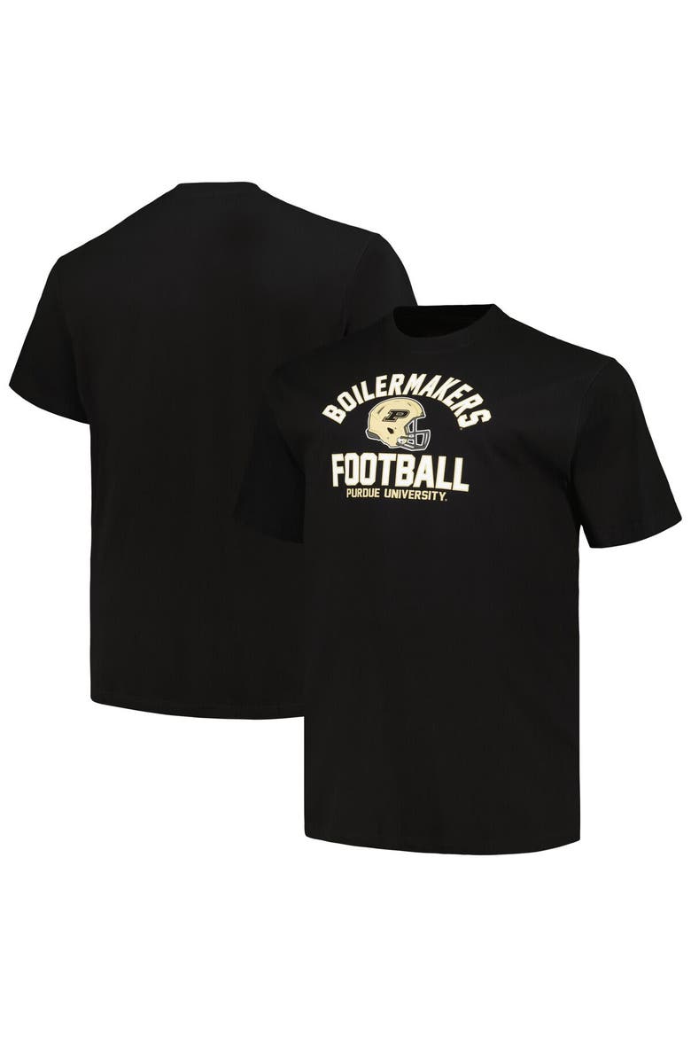 Men's Champion Black Purdue Boilermakers Big & Tall Football Helmet T-Shirt, Main, color, Black