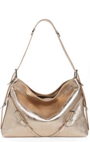 Givenchy Medium Voyou Metallic Leather Hobo Bag