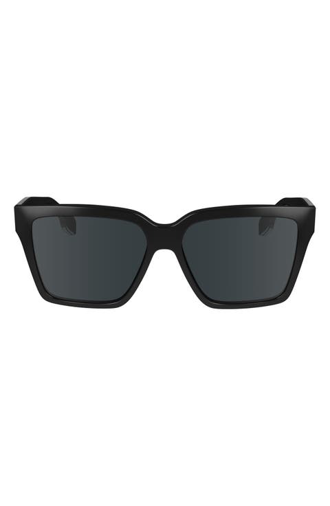 57mm Chain Rectangular Sunglasses