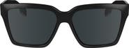 Victoria Beckham 57mm Chain Rectangular Sunglasses