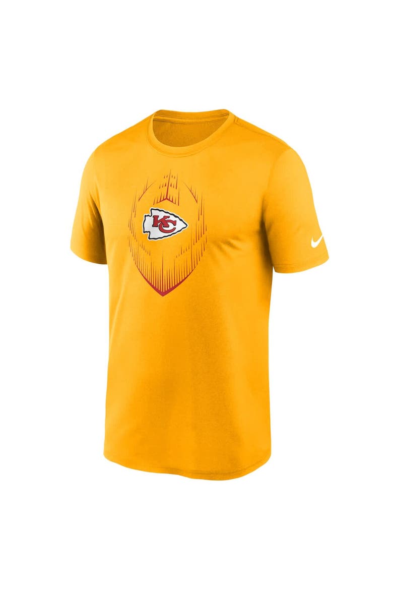 Men's Nike Gold Kansas City Chiefs Primetime Legend Icon Performance T-Shirt, Alternate, color, Gold