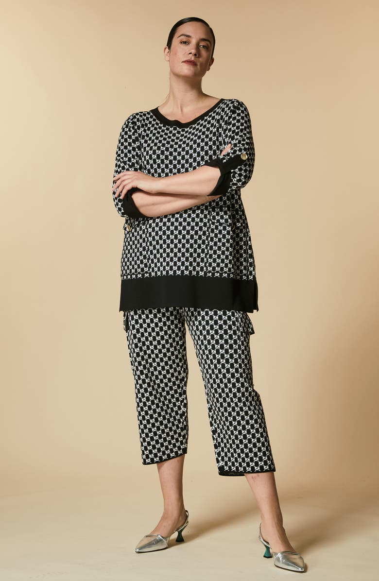 Marina Rinaldi Ubertoso Crop Trousers, Alternate, color, 